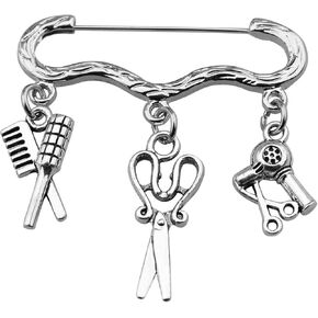 TGBJE Hairdresser Gift Hairstylist Brooch Gift Hair Drier Brooch Gift for Cosmetology Graduation