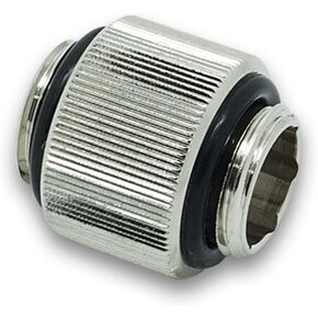 EKWB EK-AF G1/4" 12mm Male to Male Extender Fitting, Nickel