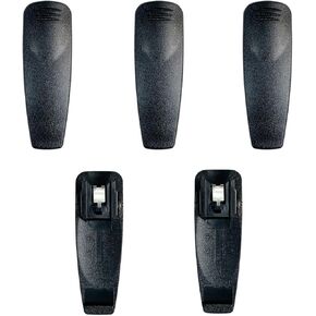 [5-Pack] Replacement RLN6307, RLN6307A Belt Clips for Motorola Two-Way Radio Walkie Talkie Batteries CP110, EP150, RDU2020, RDM2070D, RDU2080D, RDU4100, A10
