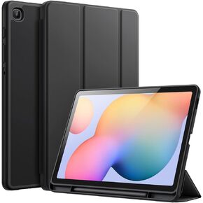 JETech Case for Samsung Galaxy Tab S6 Lite 10.4-Inch 2024/2022/2020 with S Pen Holder, Slim Tablet Cover with Soft TPU Back, Auto Wake/Sleep (Black)