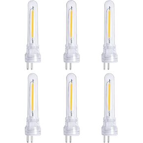 String Lights Replacement LED Bulb Filament 6 Packs, 2700K Warm White, S14 Light Bulb Accessories, Shatterproof Waterproof and Dimmable