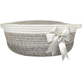 Small Storage Basket for Gifts Empty Small Baby Shower Basket, Nursery Storage Basket for Toys,for Gift Decorative Rectangle Shelf Basket