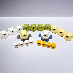The UPROK Female Adapter and Male Caps Pack (22pc) for Krylon, Rust-Oleum, American Accents, and More! Spray Paint Caps for Home Improvement, Spray Paint Art, Street Art Tips