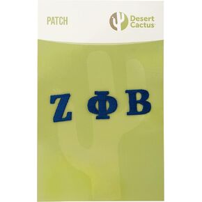 Desert Cactus Zeta Phi Beta Patch – Embroidered Iron On/Sew On Applique for Blazers, Jackets, Backpacks, Bags, Hats & Tactical Gear – Zetas ZPHIB (Patch 3)