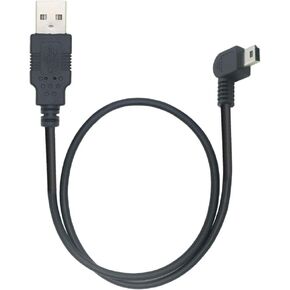 1.64feet Right Angle Mini USB USB A Male to Mini USB B 5Pin Male Charging Cable Adapter Left Angle Data Charge Sync Cable Mini USB Cable - A to Mini B (Left Angle(0.5m/1.64Feet))