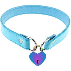 Lover Heart Lock Necklace Collar Choker Cat Cosplay Kitty Velvet Necklace for Women Girl
