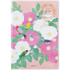 Midori Pocket Diary 22256006 Weekly Planner, 2024, B6, Cat Pattern, Starts January 2024 (Tri-print) in Kuwait