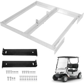 Aluminum Battery Tray Rack Repalcement for 1994+ EZGO TXT/Medalist, Freedom TXT, Valor 36V/48V Electric Golf Cart | No Need Drilling and Cutting, Hangers Holder Replacement #70046-G01