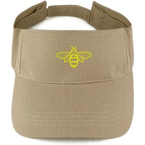 Trendy Apparel Shop Bee Embroidered 100% Cotton Adjustable Visor