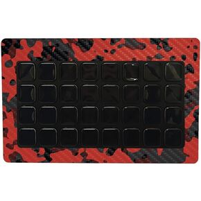 MightySkins Carbon Fiber Skin Compatible with Elgato Stream Deck XL - Red Modern Camo | Protective, Durable Textured Carbon Fiber Finish | Easy to Apply and Change Styles | Made in The USA