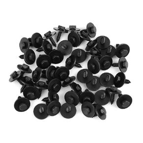 uxcell 50pcs Black Car Screw Bolt Retainer Liner Under Cover Screw for BMW 07147129160