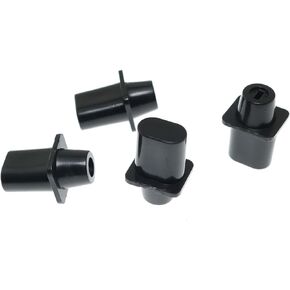 4pcs Black Plastic Vintage Top Hat Switch Tip 3 Way/4 Way Pickup Selector Switch Knob for U.S. Tele/Telecaster Guitar Replacement Parts