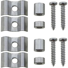 2 Sets Guitar Replacement Genuine Part Silver Guitar String Tree String Retainer Guide Guitar String Buckle Suitable for Fender ST and SQ Series Electric Guitar