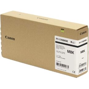 Canon PFI-1700 (0774C001AA) Standard Yield Ink Cartridge (Black Matte) in Retail Packaging