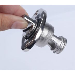 Marinebaby Boat Oval Garboard Drain Plug,Marine 316 Stainless Steel Drain Plug Fits 1" Hole Thread for 3/4'',with Waterproof O Seal Ring