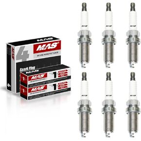 MAS Set of 6 Iridium Spark Plugs Compatible with 4469 Chrysler Dodge Challenger Hyundai Jeep Cherokee Nissan Altima Toyota Replacement LFR5AIX11 XP5325 BY481LFR5A 4703 MZ602090 9609 5343 4704 3417