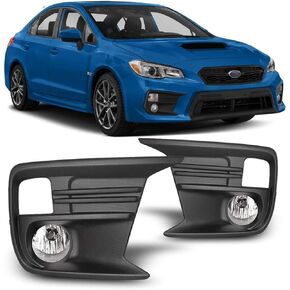 Winjet WJ30-0629-09 Replacement for 2018-2019 Subaru WRX Front Clear Fog Light Pair Wiring Kit Inculded