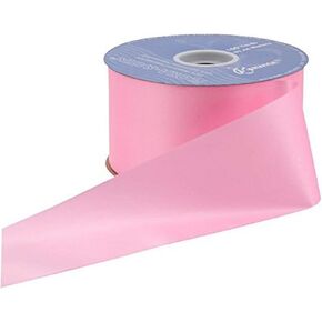 Berwick Offray Flora-Satin Ribbon 5/8" W X 100 Yards-Azalea