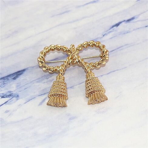 Vintage Ribbon Bow Brooch Pin Exaggerated Bow Knot Lapel Pins Clip Shawl Hat Suit Dress Accessories Brooches Pins Unique Birthday Christmas Jewelry Gifts for Women Girls Mother in Saudi Arabia