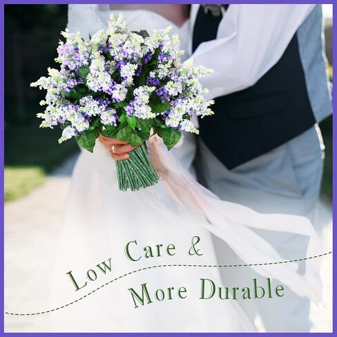 Crowye 12 Bundle Artificial Fake Snapdragon Flowers Silk Plastic Plant Arrangement for Home Indoor Outdoor Garden Wedding Table Vase Decorations for Garden Decoration, 15.4 Inch(Lilac) in Saudi Arabia
