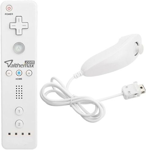 Non-Slip Anti-Slip Comfort Grip Remote Controller nunchuk Basic White for Nintendo Wii/Wii Mini/Wii U (Basic Remote, White Style 2) in Saudi Arabia