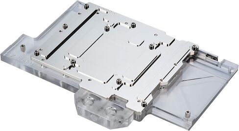 Phanteks (PH-GB3090TIGB_BK01_BP) Glacier G3090Ti GIGABYTE لـ GIGABYTE AORUS Xtreme/Gaming RTX 3090 Ti، كتلة نحاسية مطلية بالنيكل، أكريليك، لوحة غطاء من الألومنيوم، رقمي RGB، أسود in Kuwait