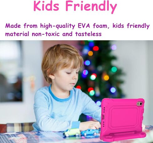 Kids Case for iPad Mini 6 Generation 8.3" 2021 Release, with Built-in Screen Protector, Shockproof Lightweight Handle Stand Kids Case for iPad Mini 8.3" Latest Tablet Cover (Black) in Saudi Arabia