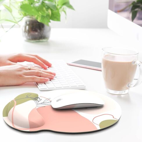 Audimi Small Mouse Pad with Wrist Rest Support Mouse Mat Non-Slip Rubber Base for Laptop PC Office Working Gaming (Green) in Kuwait