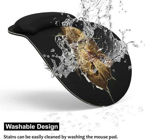 Audimi Small Mouse Pad with Wrist Rest Support Mouse Mat Non-Slip Rubber Base for Laptop PC Office Working Gaming (Green) in Kuwait
