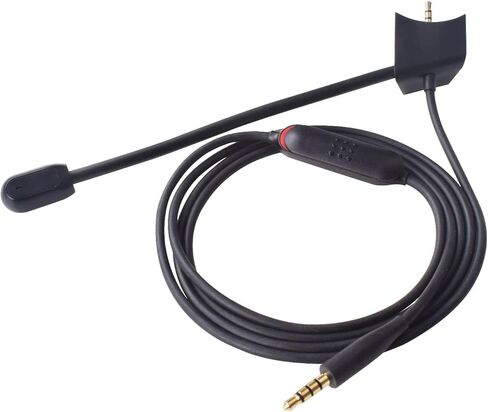 QC35 Boom Mic Cable Boom Gaming Microphone Headphone Replacement Cable with Mute Switch Mic Compatible with Bose QuietComfort 35 QC35 QC35II, for PS4, Xbox One, PS5 in Kuwait