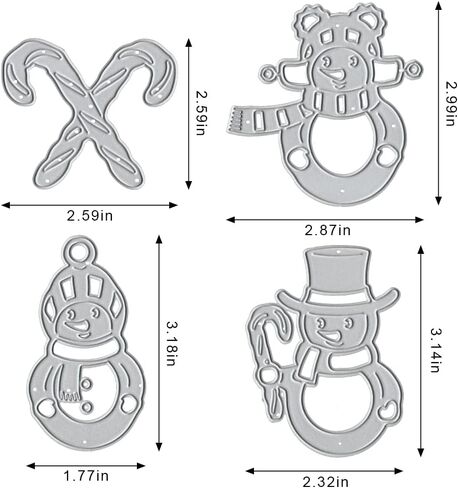 Metal Christmas Cutting Dies Lamp Bow Embossing Stencil Die Cuts for Card Making Scrapbooking Paper Craft Album Stamps DIY Christmas Décor in Saudi Arabia