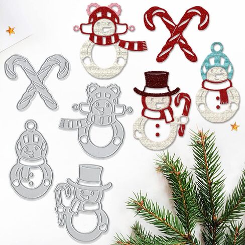 Metal Christmas Cutting Dies Lamp Bow Embossing Stencil Die Cuts for Card Making Scrapbooking Paper Craft Album Stamps DIY Christmas Décor in Saudi Arabia