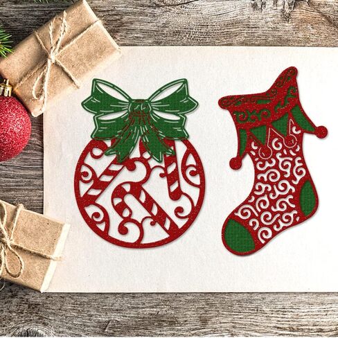 Metal Christmas Cutting Dies Lamp Bow Embossing Stencil Die Cuts for Card Making Scrapbooking Paper Craft Album Stamps DIY Christmas Décor in Saudi Arabia