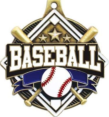 Crown Awards Custom Baseball Medals, 2 1/4" Shieldz Baseball Award Medals with Free Engraving Prime in Saudi Arabia