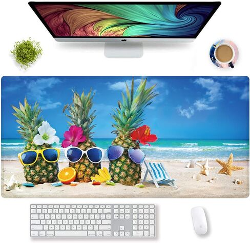 Large Gaming Mouse Pad Extended Mousepad Computer Keyboard Mouse Mat Desk Pad for Home Office Gaming Work (M-Charming Butterfly) in Saudi Arabia