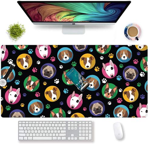 Large Gaming Mouse Pad Extended Mousepad Computer Keyboard Mouse Mat Desk Pad for Home Office Gaming Work (M-Charming Butterfly) in Saudi Arabia