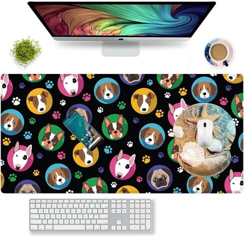 Large Gaming Mouse Pad Extended Mousepad Computer Keyboard Mouse Mat Desk Pad for Home Office Gaming Work (M-Charming Butterfly) in Saudi Arabia