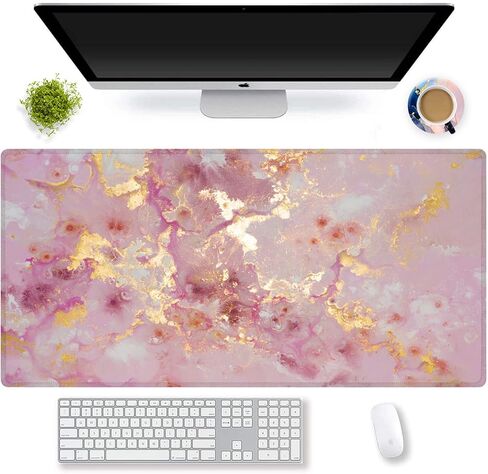 Large Gaming Mouse Pad Extended Mousepad Computer Keyboard Mouse Mat Desk Pad for Home Office Gaming Work (M-Charming Butterfly) in Saudi Arabia