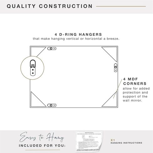 MCS Micro Rope Front Loaded Wall Mirror, (24x36, Blackened Oil Rubbed Bronze) in Saudi Arabia