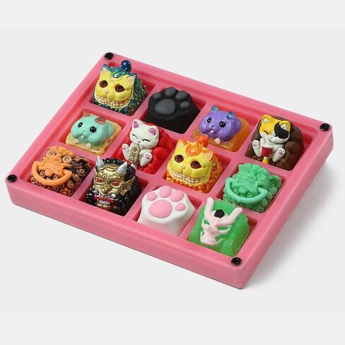 Space Cables Cosmo Case Acrylic Artisan Display Case for Mechanical Keyboard Keycaps (Cerulean) in Saudi Arabia