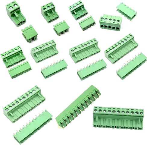 10 أزواج 2/3/4/5/6/7/8/9/10/11P دبوس 5.08 مم ذكر Feamle نوع التوصيل PCB Mount برغي طرفي كتل الزاوية اليمنى مجموعة متنوعة، موصلات AC 300V 15A(IEC)/10A(UL) in Kuwait
