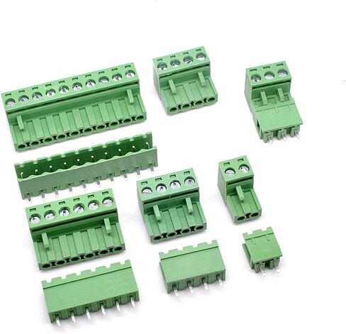 10 أزواج 2/3/4/5/6/7/8/9/10/11P دبوس 5.08 مم ذكر Feamle نوع التوصيل PCB Mount برغي طرفي كتل الزاوية اليمنى مجموعة متنوعة، موصلات AC 300V 15A(IEC)/10A(UL) in Kuwait