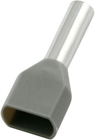 Morris 12789 Nylon Twin Insulated Ferrule Din Standard 12 AWG Wire Range, 472-Inch Pin Length, Gray, 100-Pack in Saudi Arabia