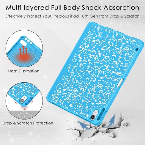 Soke for New iPad Air 11 Inch Case (M2) 2024, iPad Air 5th/4th Generation Case 10.9 Inch(2020-2022) with Pencil Holder, Soft TPU Back Cover & Auto Sleep/Wake, for iPad Air 11"/10.9", Book Black in Saudi Arabia