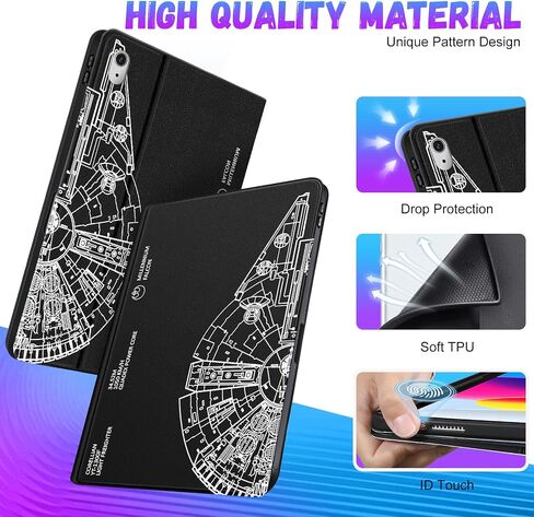 for Apple iPad 10th Generation Case 10.9 Inch Girls Cute Boys Kids Women Folio Smart Cover with Pencil Holder Cool Design Men Teens Unique Cases for iPad 10 Gen 2022 A2696 A2757 in Saudi Arabia