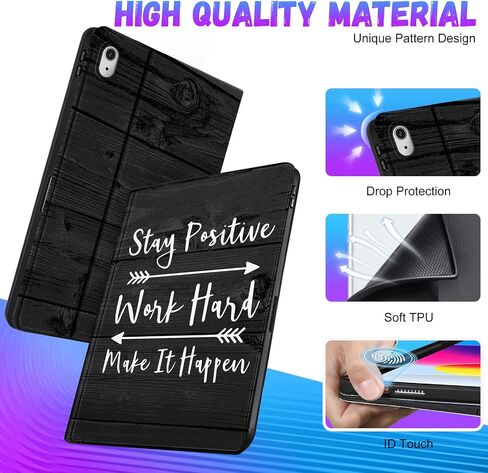 for Apple iPad 10th Generation Case 10.9 Inch Girls Cute Boys Kids Women Folio Smart Cover with Pencil Holder Cool Design Men Teens Unique Cases for iPad 10 Gen 2022 A2696 A2757 in Saudi Arabia