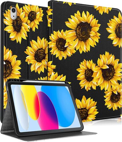 for Apple iPad 10th Generation Case 10.9 Inch Girls Cute Boys Kids Women Folio Smart Cover with Pencil Holder Cool Design Men Teens Unique Cases for iPad 10 Gen 2022 A2696 A2757 in Kuwait