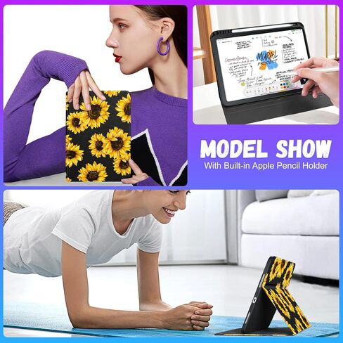 for Apple iPad 10th Generation Case 10.9 Inch Girls Cute Boys Kids Women Folio Smart Cover with Pencil Holder Cool Design Men Teens Unique Cases for iPad 10 Gen 2022 A2696 A2757 in Kuwait