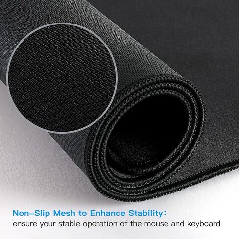 Gaming Mouse Pad, Large Mouse Pad Size 31.5x11.8 Thickness 0.1inches,Premium-Textured Non-Slip & Waterproof Computer Mousepad with Stitched Edges for Gaming, Office & Home-80x30 Map002 in Saudi Arabia