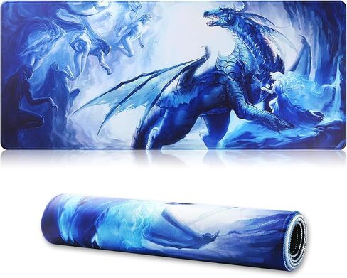 Gaming Mouse Pad, Large Mouse Pad Size 31.5x11.8 Thickness 0.1inches,Premium-Textured Non-Slip & Waterproof Computer Mousepad with Stitched Edges for Gaming, Office & Home-80x30 Map002 in Saudi Arabia